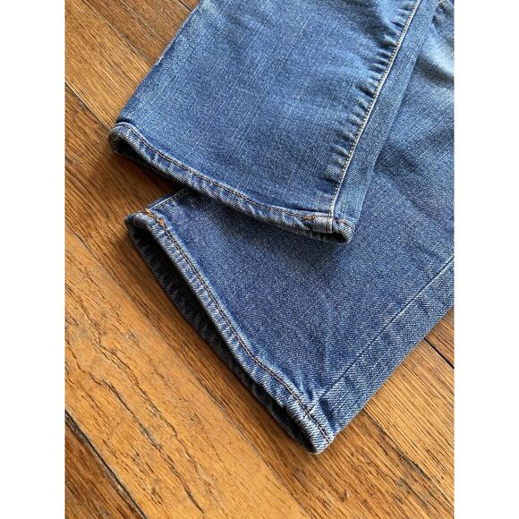 AMERICAN EAGLE OUTFITTERS ‘Artist Crop Stretch’ Low-Rise Jeans sz 2 - Picture 7 of 10